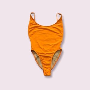 NWOT American Apparel Swim Tricot High Cut One Piece Swimsuit